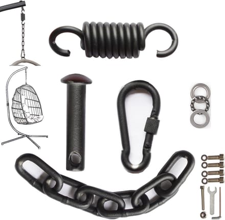 Hangset voor terrasschommel en eierstoel - 250 kg Gewichtscapaciteit, Inclusief Montageaccessoires