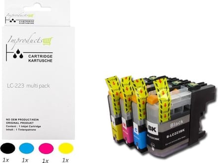 Improducts® Inkt cartridges -Alternatief Brother LC-221 LC221 221 multi pack