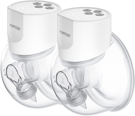 Momcozy S12Pro Handsfree Borstkolf - 2 stuks - Extra stil en compact - Elektrisch - Oplaadbaar - Wit