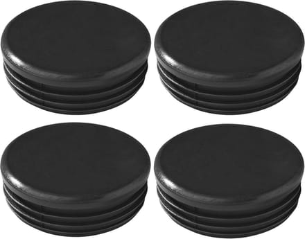 ProPlus Insteekdoppen rond - Ø 60 mm - kunststof - zwart - 4 stuks