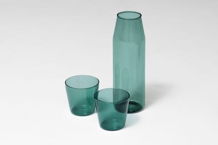 NINE Milk drinkglas set van 2 met karaf - aqua