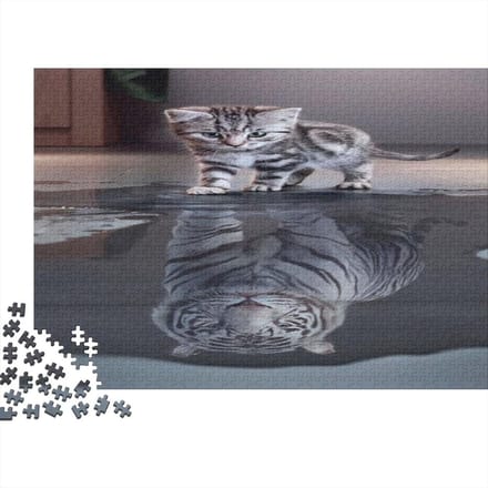 Houten Puzzel - Legpuzzel Dieren - Ontspanning Thuis - Unieke Vormen - 75 x 50 cm - Multicolor
