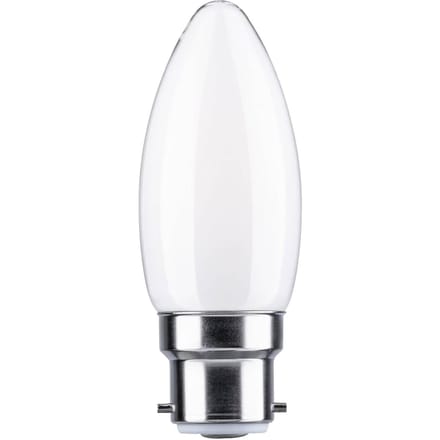 Paulmann 28900 LED-lamp Energielabel F (A - G) B22d Kaars 4.7 W = 40 W Neutraalwit (Ø x h) 35 mm x 91 mm 1 stuk(s)