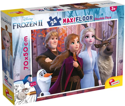Lisciani - Frozen 2 - Double face - Puzzel Maxifloor - 24 stukjes