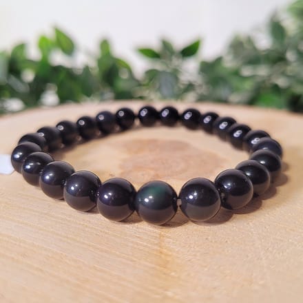 Hemels Oog Obsidiaan Armband 8mm