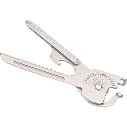 Sleutelhanger Multitool 8 in 1 Roestvrij Staal Schroevendraaier Flesopener Zak Multitool met Sleutelhanger white