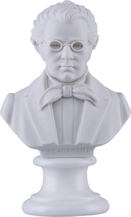 Music Gifts - Albast borstbeeld Schubert 22 cm