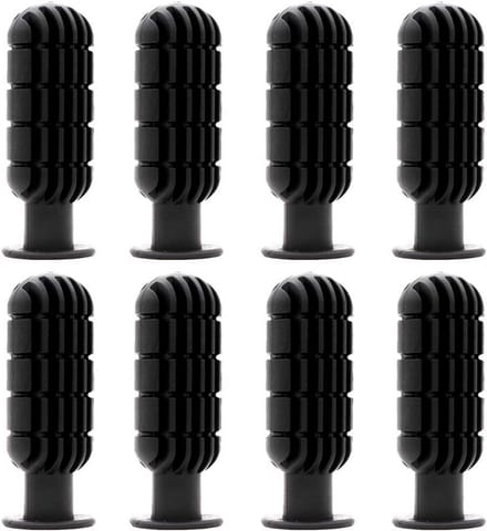 Tafelvoetbal handgrepen antislip 8 stuks PVC zwart