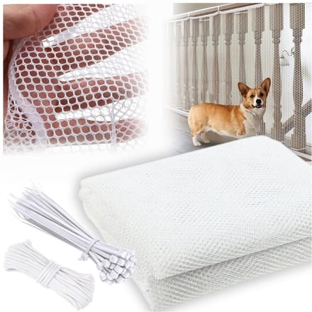 MORE&DECO - Dierenbeschermkraag - 300cm - Wit - Veiligheid