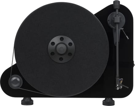 Pro-Ject VT-E R OM5e Platenspeler – Verticale Weergave - Plug & Play - Hoogwaardige Geluidskwaliteit – Zwart