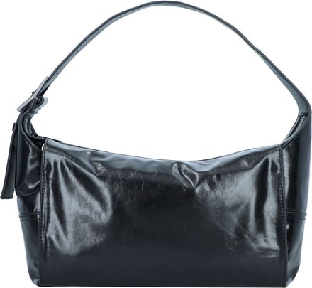 LIEBESKIND BERLIN Schoudertas LOU 2 Paper Touch Hobo Black Zwart