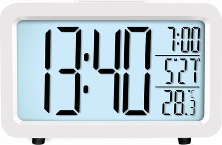 Just a Minute | Wekker| Radio gestuurd| Wit