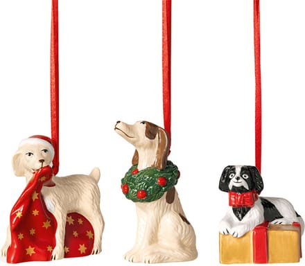 Villeroy & Boch Nostalgic Ornaments Hondjes 3 Stuks