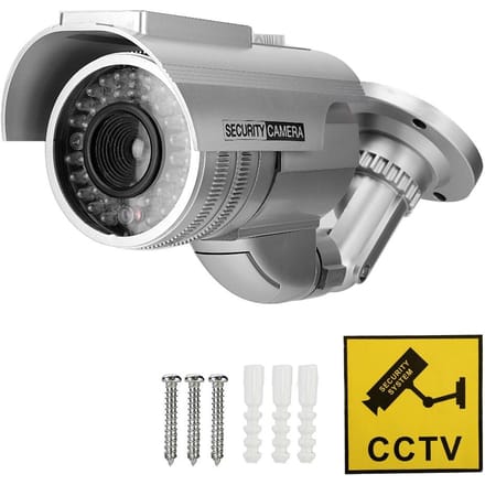 Zonne-energie Dummy Nep Beveiligingscamera Bullet Vorm LED Simulatie Monitor