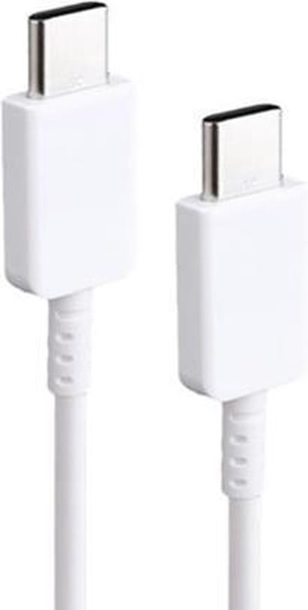 XJ-69 1m 3A USB-C / Type-C naar Type-C TPU-oplaadsynchronisatie-datakabel voor mobiele telefoon (wit)