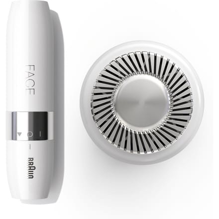 BRAUN Face Mini Haarverwijderaar FS1000, elektrische gezichtshaarverwijderaar voor vrouwen, wit