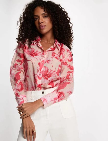 Morgan - Blouse met reverskraag 261-Calas Veelkleurig - Maat : 40