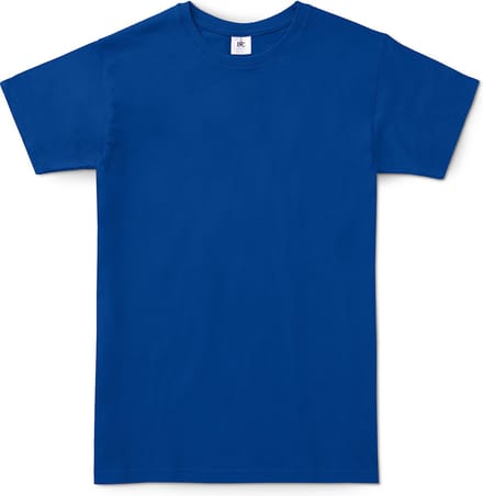 B&C Exact 150 Heren T-Shirt - Koningsblauw - Extra Small - Korte Mouwen