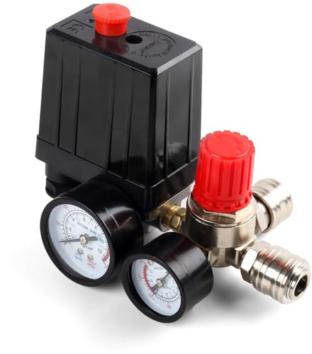 Dailygoods- Drukregelaar 220V - Drukschakelaar - Compressor met 2