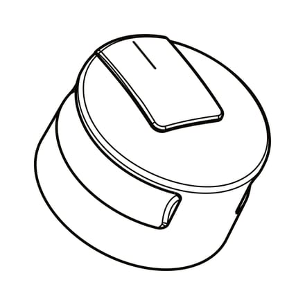 AEG knop, inox 140025964010