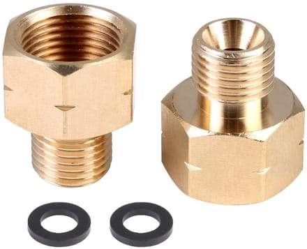 Dailygoods - LPG Gasadapter Set van 2 Stuks