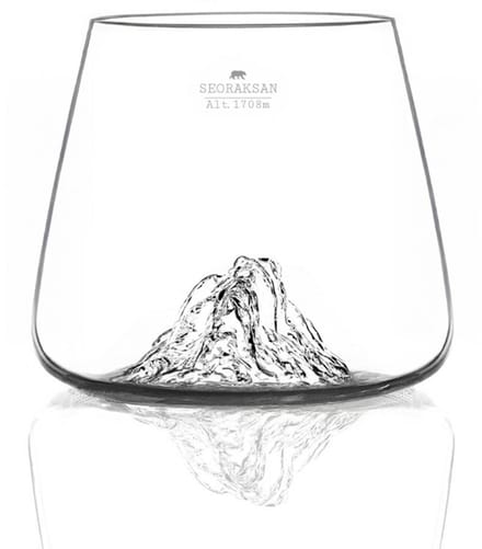 Alaskanmaker - Set van 2 glazen - Topographic - Hallasan / Seoraksan