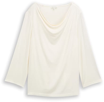 Dames blouse met cascadelijf Tom Tailor