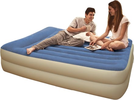 Luchtbed - Opblaasbaar Matras - Extra Slaapplaats - Ingebouwde Pomp - 152 x 203 x 47 cm - Blauw