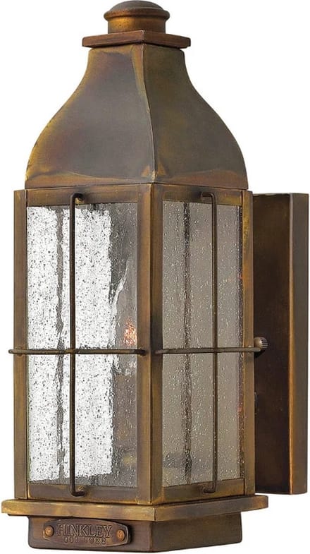 Hinkley LED Wand Buitenlamp Bingham | 1X E14 Max 60W | IP44 | Dimbaar | Sienna