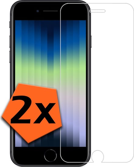 Screenprotector - 2 Stuks - Geschikt voor Apple iPhone SE (2022) - Extra Sterk - Gehard Glas - Beschermglas - Tempered Glass - Screen Protector