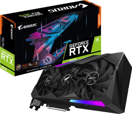 Gigabyte AORUS GeForce RTX 3070 Master 8G - 8GB - GDDR6 - 3xDP/3xHDMI - Renew