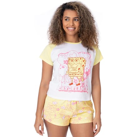 SpongeBob SquarePants dames/dames pyjamaset met korte mouwen S