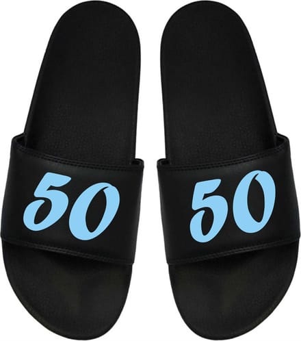 Cadeau Sint - Cadeau Kerst - Cadeau 50 jaar - Cadeau Badslipper- Kado 50 48