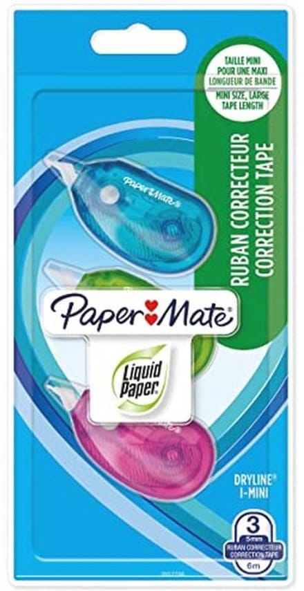 Correctietape I-Mini, gemengde kleuren, verpakking van 3 stuks