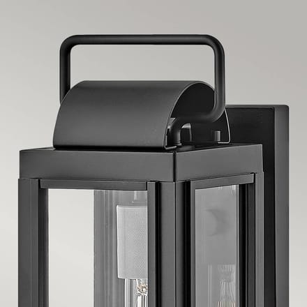Hinkley LED Wand Buitenlamp Sag Harbor | 1X E27 Max 60W | IP44 | Dimbaar | Black