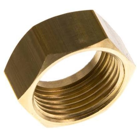 19 G3/4''mm Union Nut messing L13.5mm [2 Stuks]