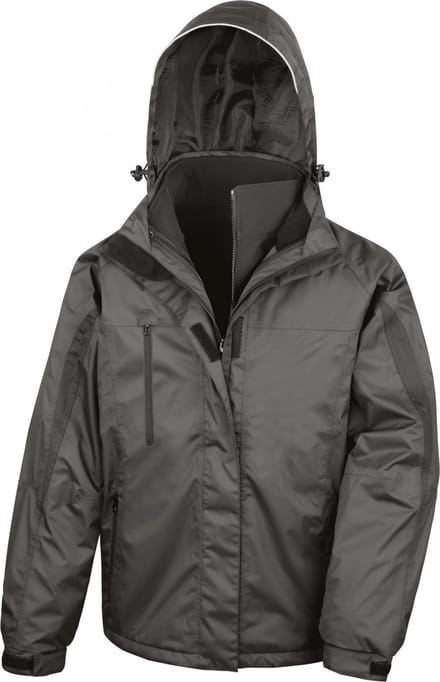 Result Men´s 3-in-1 Journey Jacket With Soft Shell Inner RT400 - Black/Black - M