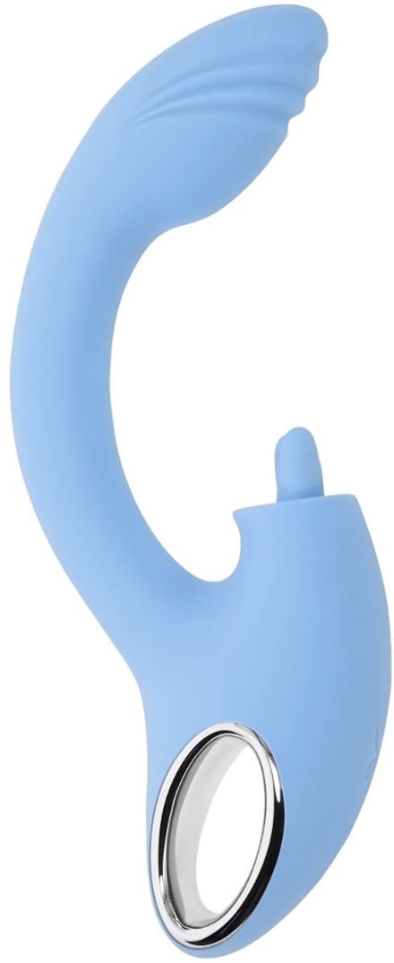 Playboy - Sapphire Dual Vibrator - Sky Blue