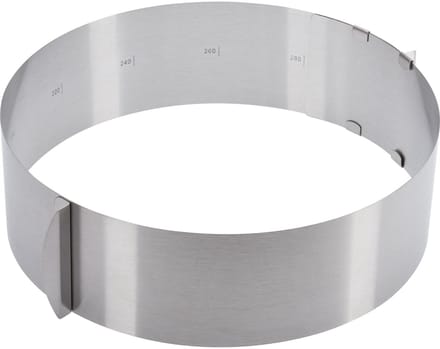 Westmark Taartring, extra hoog, Ø 16-30 cm variabel, roestvrij staal, zilver, 31312260