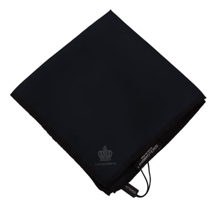 Zwarte Vierkante Zijden Sjaal 100% Silk