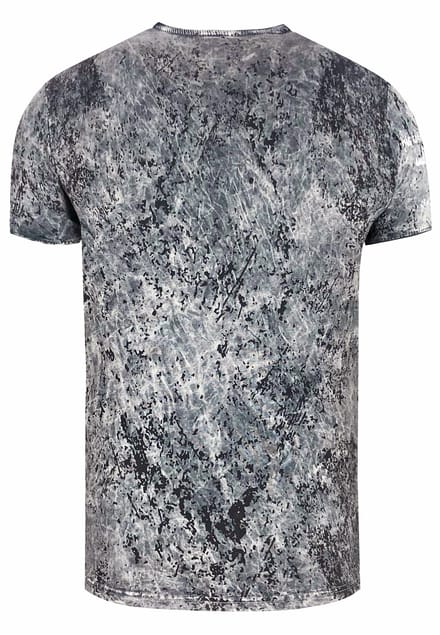 T-shirt met prints, gewassen met zuur