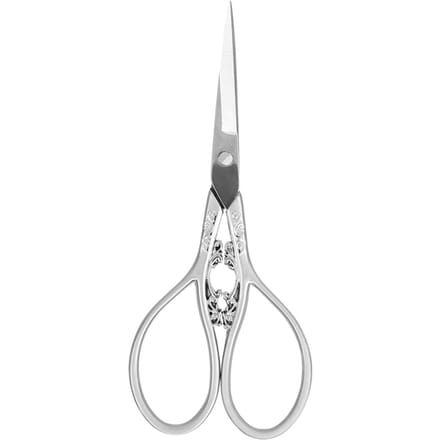 Stainless Steel Tailor Scissors Household DIY Sewing Accessories(silver with sliver pattern) white