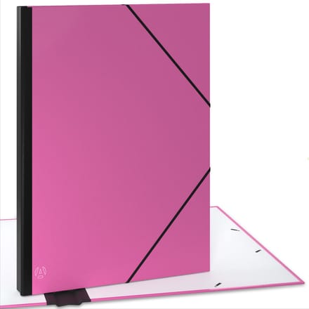 ACROPAQ Tekenmap A3 – 32 x 45 cm – Tekenetui met elastiek – Documententas – Roze
