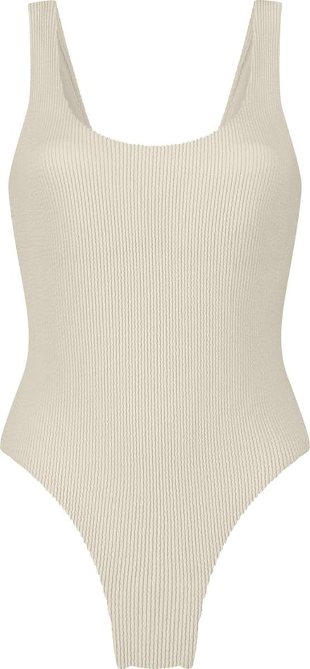 Hunkemöller Dames Badmode Badpak Shaping Crinkle - Zwart - maat 36