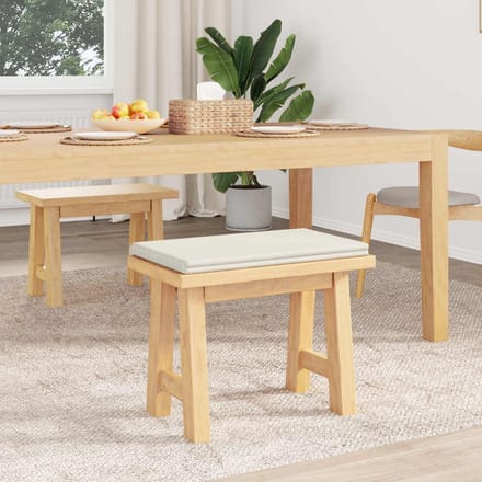 vidaXL - Bankkussen - Pluche - Corduroy - Crèmekleurig - Diepte - 35 - cm