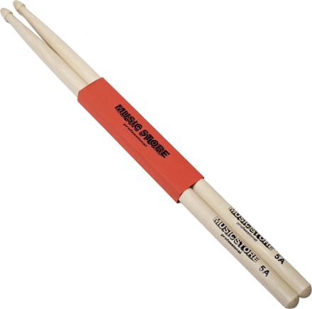 MUSIC STORE 5A Sticks, Hornbeam, Wood Tip - Drumsticks