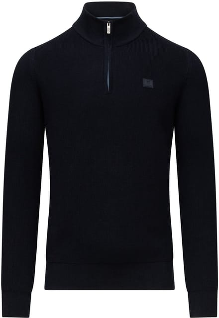 State Of Art Half Zip Trui Navy - Maat L - Heren - Pullovers