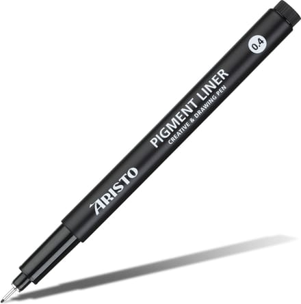 Aristo pigmentliner - GeoCollege - 0.4mm lijndikte - zwart - AR-23504