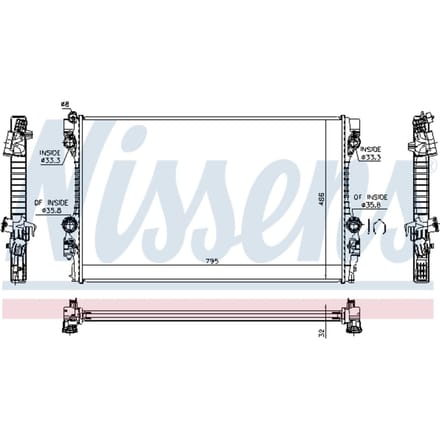 Radiator NISSENS 63779