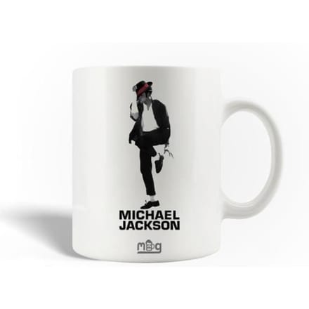 Mug en Céramique - Michael Jackson - Danse - 30cl - Compatible Lave-Vaisselle - Blanc